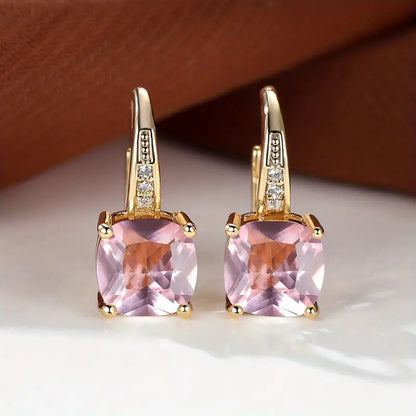 Mystic Sapphire Stone Créoles | Doré