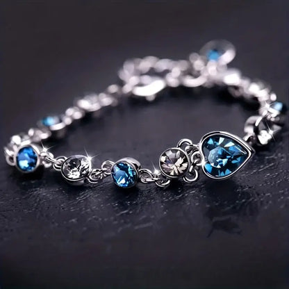 Ocean Heart Glow Bracelet | Or blanc
