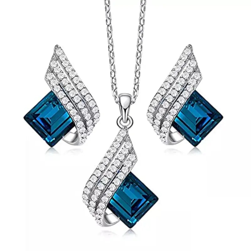 Brienne Solazure Parure de bijoux | Or blanc