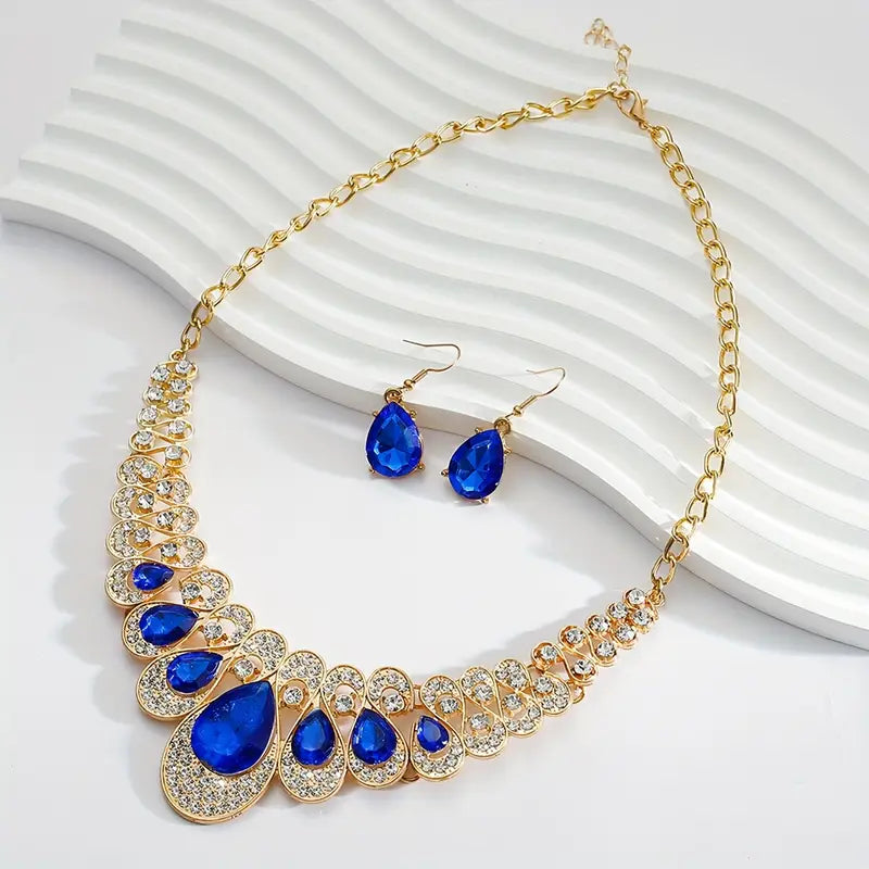 Maevina Zafiros Parure de bijoux | Doré