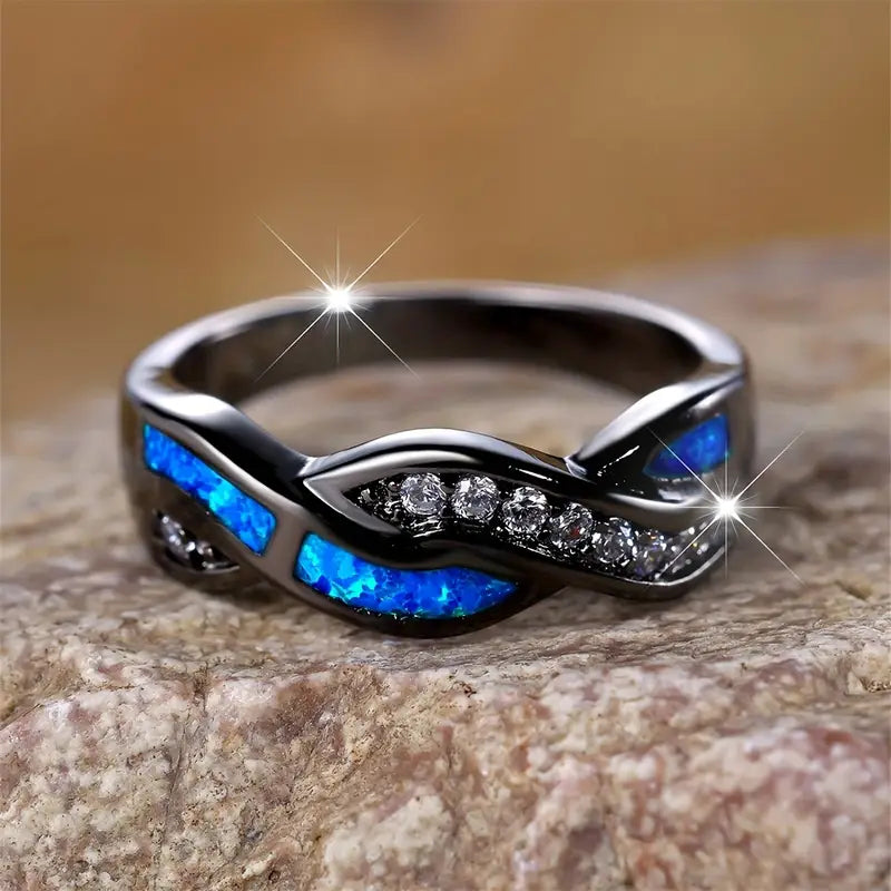 Thessia Lunebray Bague | Or blanc