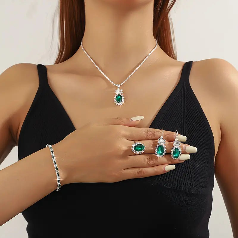 Seloria Grevalyn Parure de bijoux | Or blanc