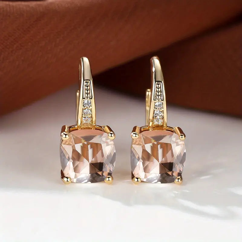 Mystic Sapphire Stone Créoles | Doré