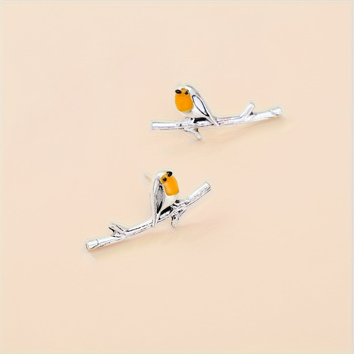 Boucles d'oreilles Cartoon Oiseau