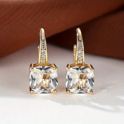 Mystic Sapphire Stone Créoles | Doré