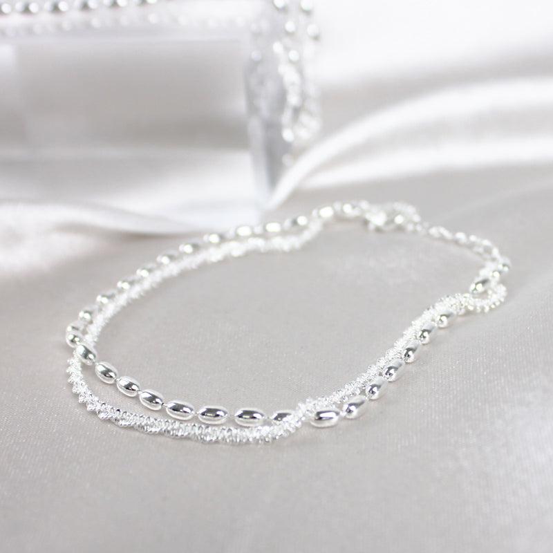 Bracelet Argenté en Zircone