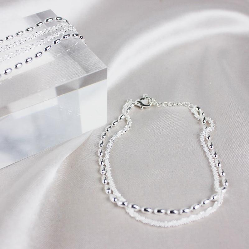Bracelet Argenté en Zircone