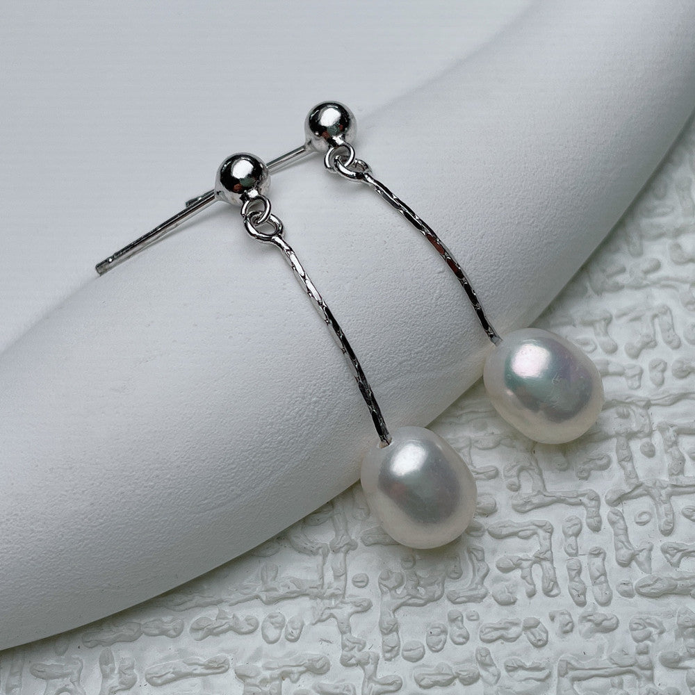 Boucles d'oreilles avec Perle Élégante