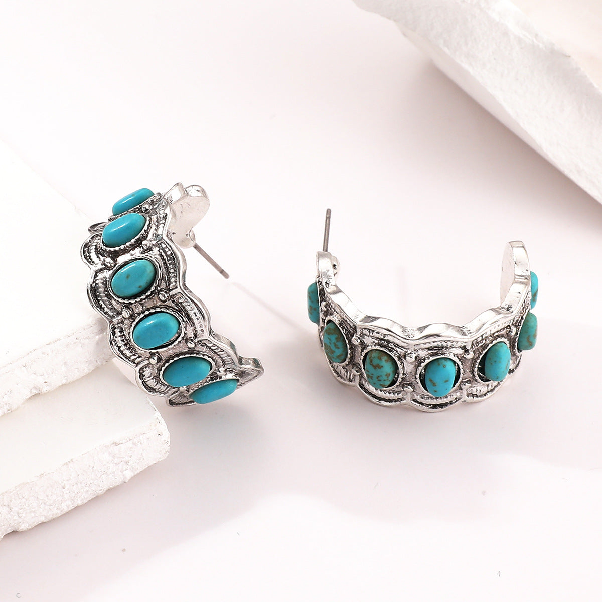 Boucles d’oreilles Azurella Shoreline | Or blanc