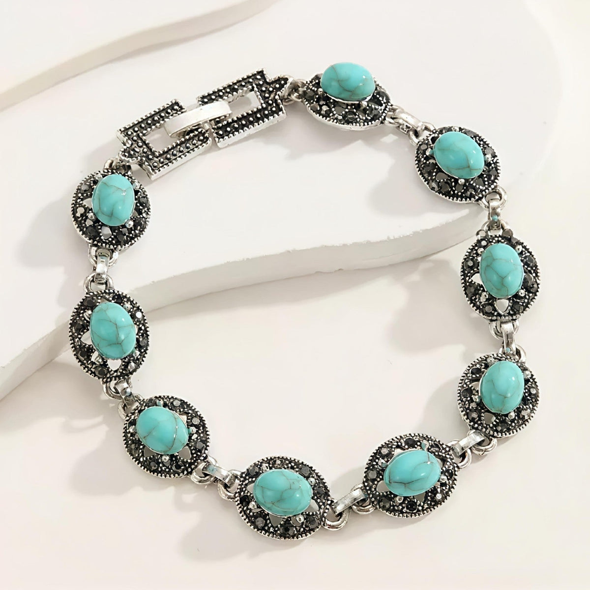 Bracelet Corvelle Noble Emblem | Or blanc