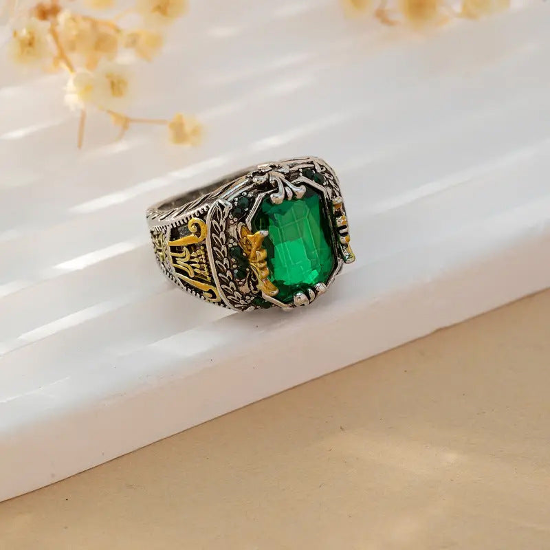 Klara Emerin Bague | Mixed Gold