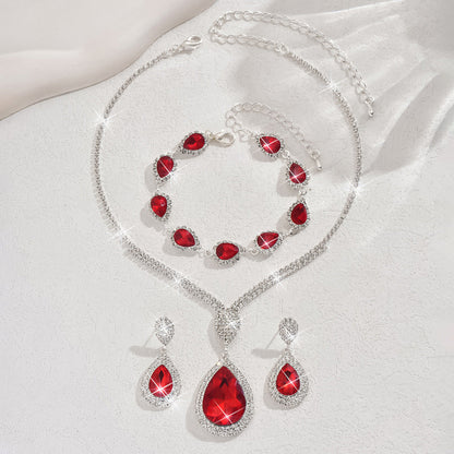 Thalira Bloodwynne Parure de bijoux | Or blanc