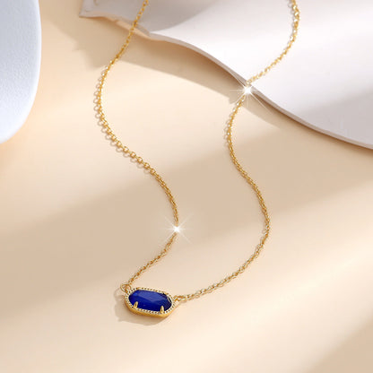 Classic Oval Sapphire Collier | Doré