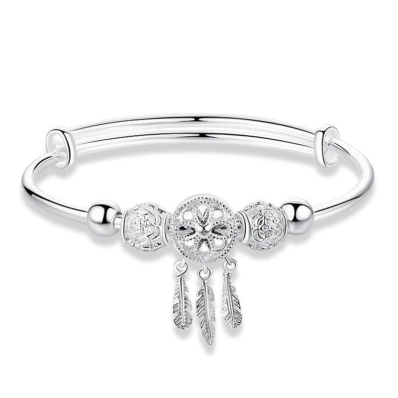 Bracelet Attrape-Rêves Ajustable en Argent 925
