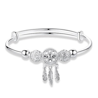 Bracelet Attrape-Rêves Ajustable en Argent 925