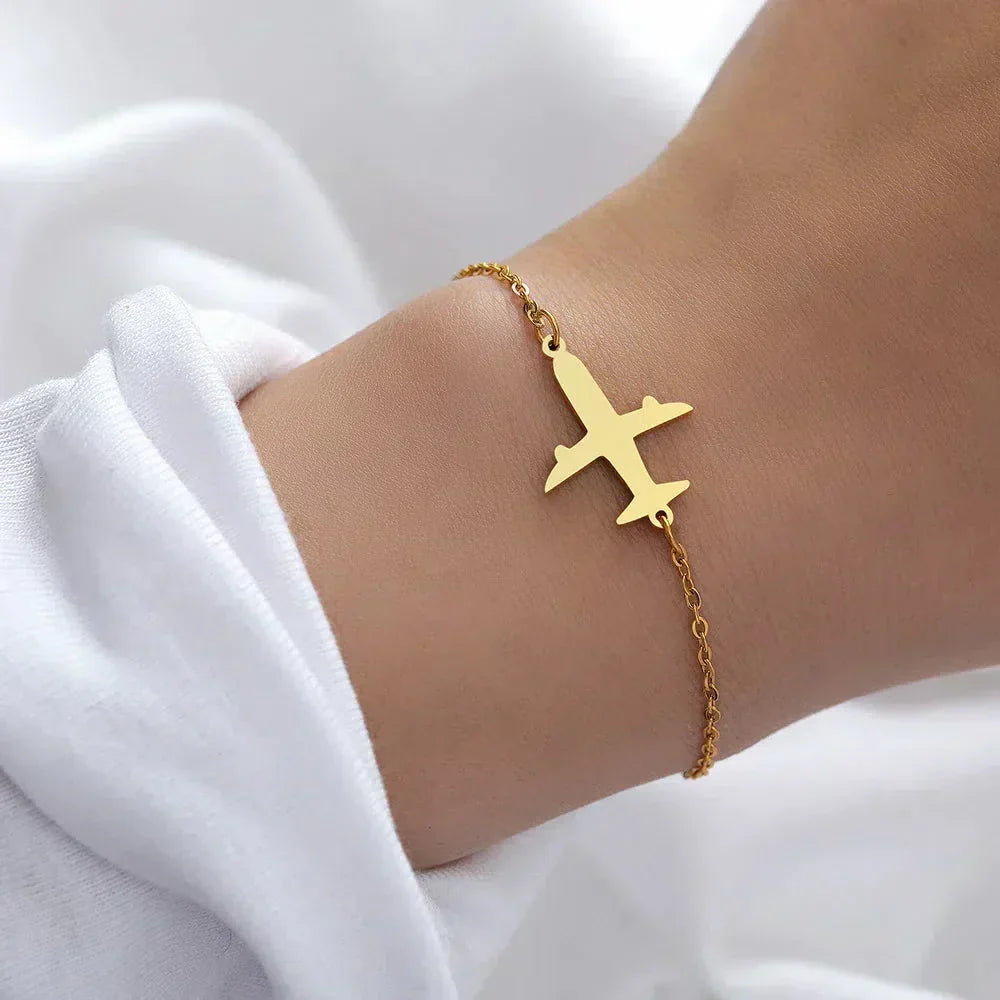 Bracelet Doré Avion