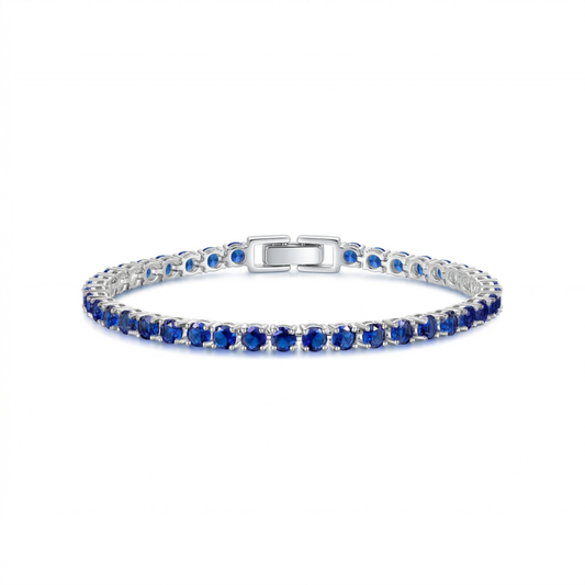 Sapphire Bracelet tennis | Or blanc