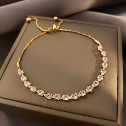 Bracelet Ajustable aux Pierres Géométriques