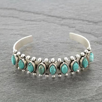 Bracelet Manchette Turquoise Azmira