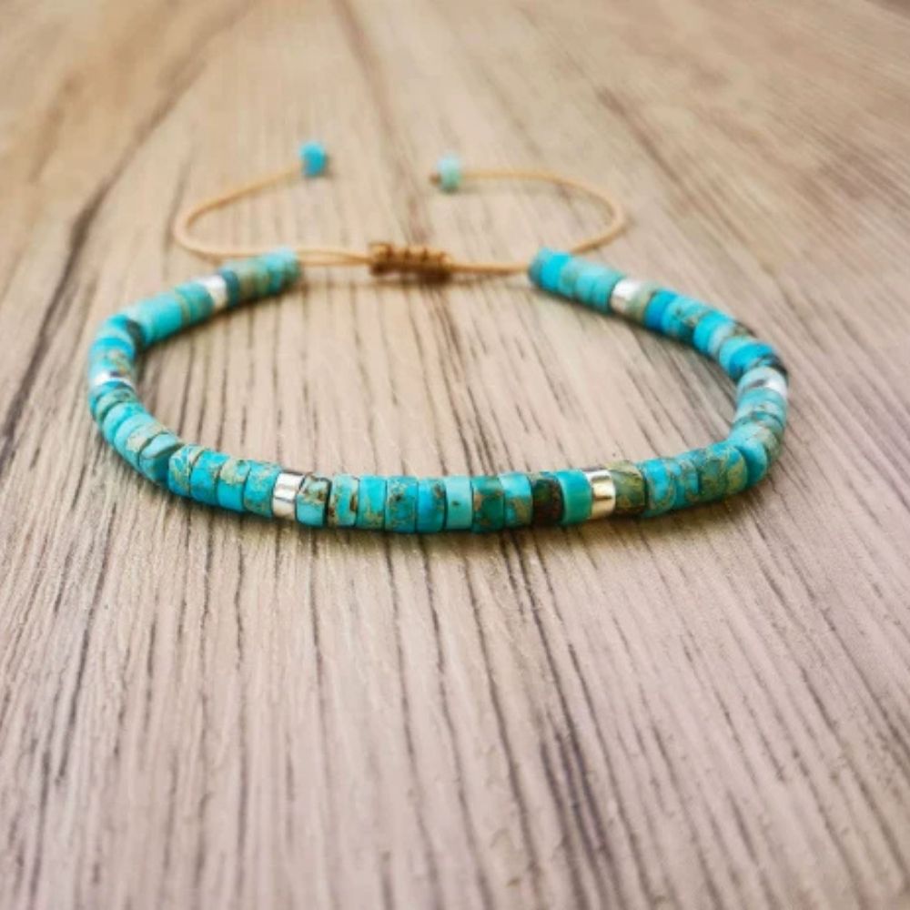 Bracelet Turquoise Délicat à Perles Intemporel