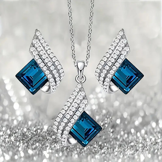 Brienne Solazure Parure de bijoux | Or blanc