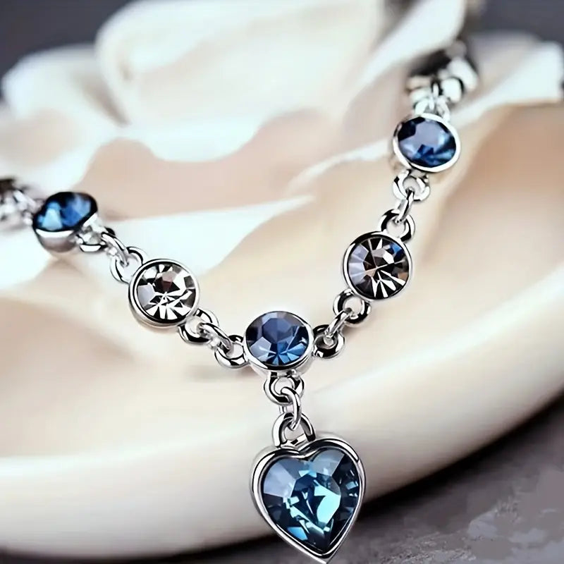 Ocean Heart Glow Bracelet | Or blanc