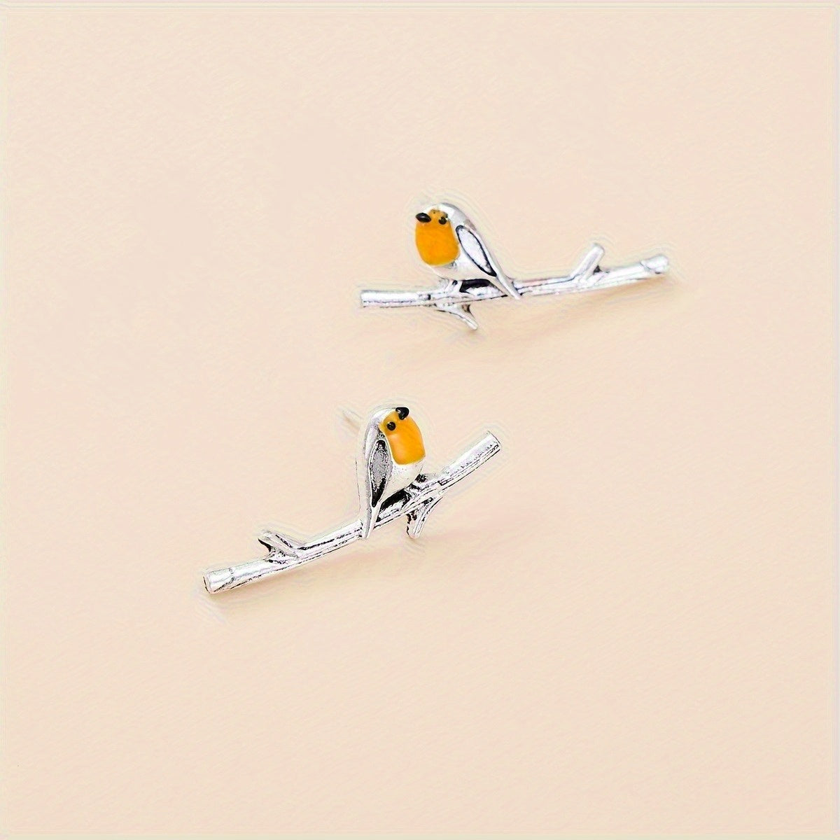 Boucles d'oreilles Cartoon Oiseau