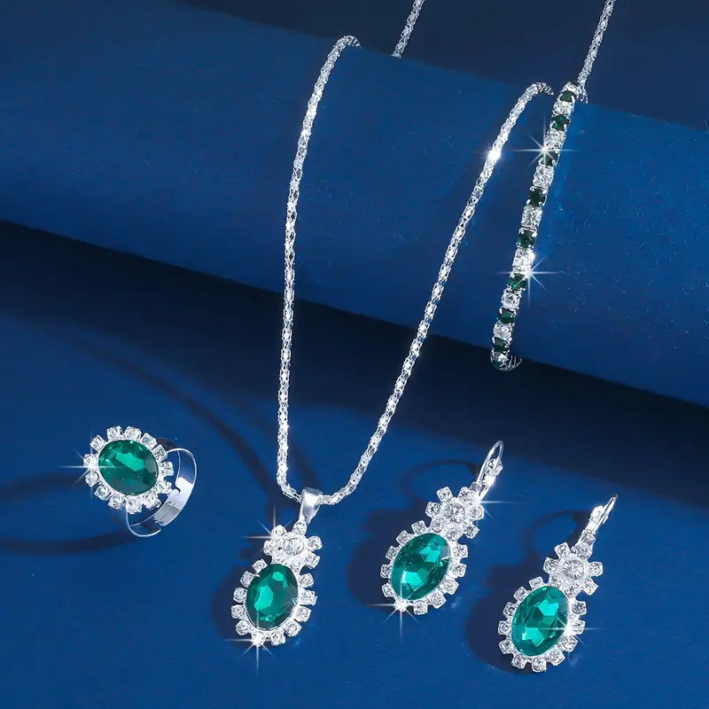 Seloria Grevalyn Parure de bijoux | Or blanc