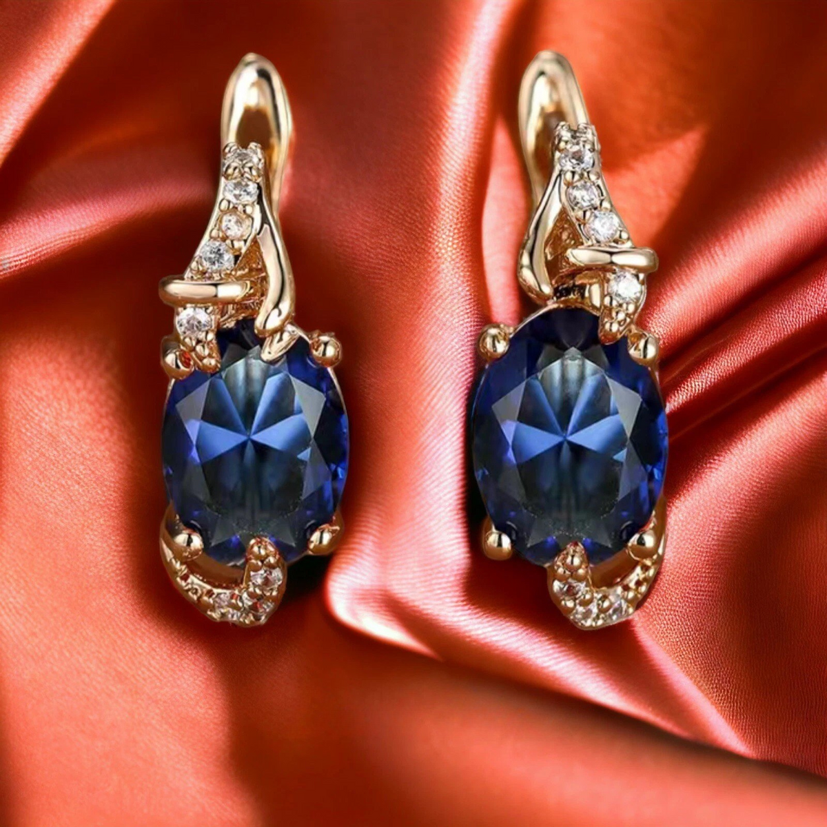 Royal Midnight Boucles d’oreilles pendantes | Doré
