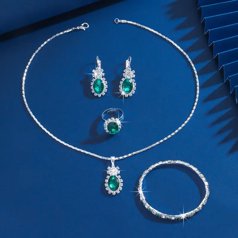 Seloria Grevalyn Parure de bijoux | Or blanc