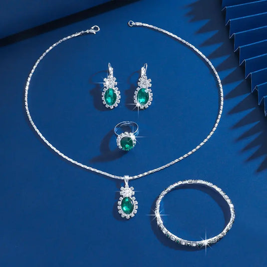 Seloria Grevalyn Parure de bijoux | Or blanc
