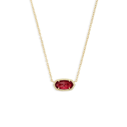 Classic Oval Ruby Collier | Doré