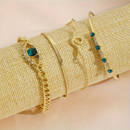 Serpina Veyra Ensemble de bracelets | Doré