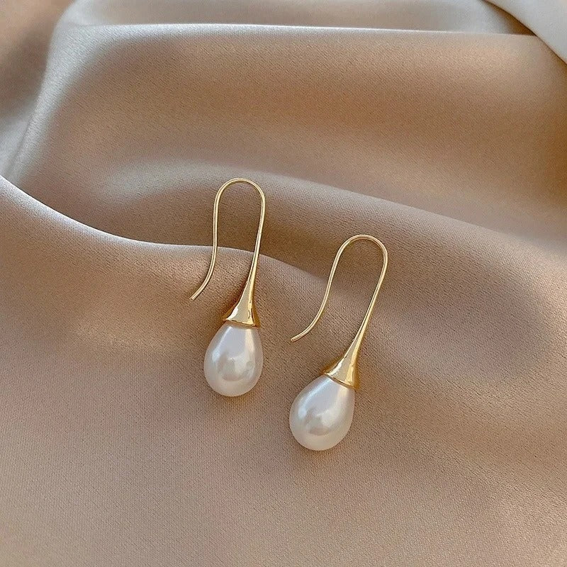 Boucles d'oreilles classiques avec perles Helena