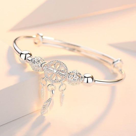 Bracelet Attrape-Rêves Ajustable en Argent 925