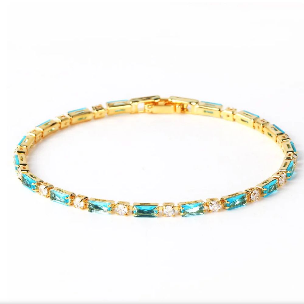 Bracelet en Pierre Turquoise Naturelle