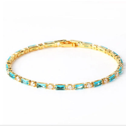 Bracelet en Pierre Turquoise Naturelle