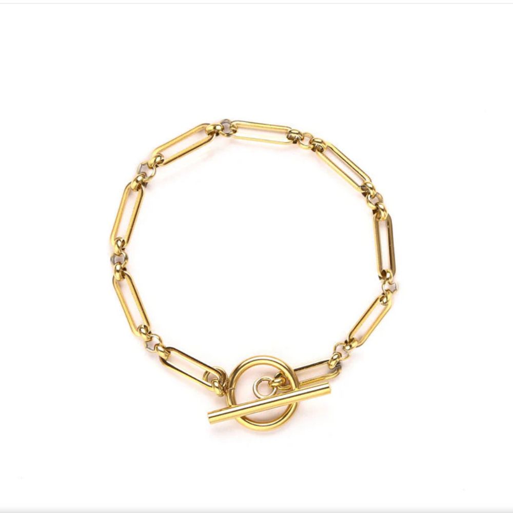 Bracelet à Maillons Fermoir T