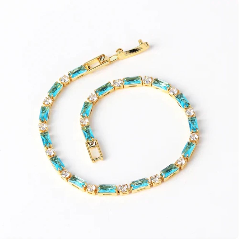 Bracelet en Pierre Turquoise Naturelle